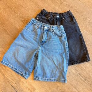 Zara Kids Denim Shorts bundle - Blue and Black